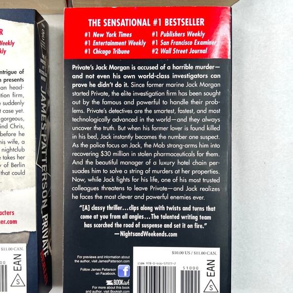 James Patterson Private Paperback Lot - Picture 6 of 7